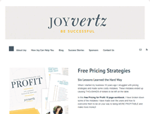 Tablet Screenshot of joyvertz.com